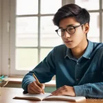 Home 11 문화재수리 실기 시험 팁과 주의사항 - **Prompt 1: Focused Student's Study Session**
"A candid, realistic shot of a young adult, appear...