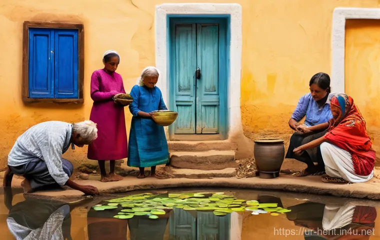 문화재수리 실습에서 발생하는 문제 해결법 - **Prompt:** An epic, wide-shot of a team of restoration experts utilizing advanced technology to ana...