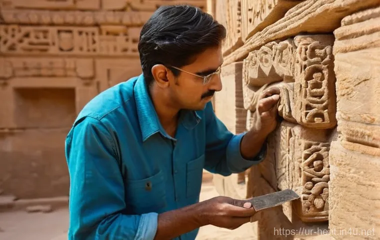 문화재수리 자격증 취득 과정 - **"A vibrant panoramic view of the Lahore Fort, bathed in warm, golden sunlight. In the foreground, ...