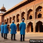 Home 13 문화재수리 실무에서 시간 관리 요령 - An expert restoration team conducting a detailed survey of a historic building in Lahore, Pakistan, ...